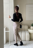 Tias Double Button Collar Knit