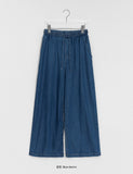 Celmo Summer Cool Banding Denim Wide Pants