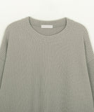 [unisex] Milonde Ribbed Round Over Knit