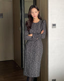 Watte Herringbone Check H-Line One Piece