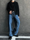 Oil Washed Wide Denim