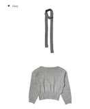 [Muffler set] Billy Boat Neck Off Loose Knit