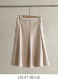 Lacey Suede Flared Skirt