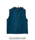 Nylon Crop Hood Vest