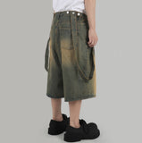 Bijo buckled bermuda denim