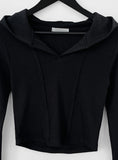 Sedu cut crop hoodie