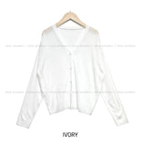 [U-BASIC] Sijeu See-Through Summer Knit Cardigan