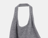 [Brushed Lining] Durin halter neck wrap layered sleeveless