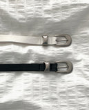 Coty Vintage Matte Silver Belt