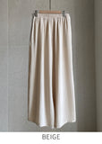 [Two-piece set] Rubia PintuckSleeveless Blouse Belt Wide Pants