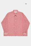 Extremely thin over check shirt