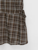 Hartin Check Layered Sleeveless One Piece