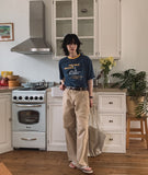 Bedy color matching loose fit short sleeves