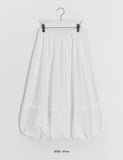 Pearlenny Banding Frill Balloon Long Skirt