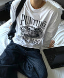 Punting Lettering Long Sleeve Tee