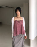 Racine Summer Ribbed Ribbon String Shawl Bolero Cardigan