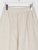 Syuing pin tuck banding wide linen pants