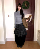 Pulha Slit Half-Neck Long Sleeve T-Shirt