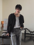 Nova Crop Heathered Round Cardigan