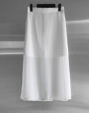 Ash Chiffon Long Skirt