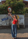 Soma Chain Balloon Denim Pants
