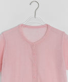 Setdri Linen Short Sleeve Round Cardigan