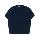 Het Twist Short Sleeve Knit