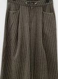 Wool 20%) Nerdy Stripe Pants