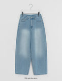 Hirushi Washing Wide Denim Pants