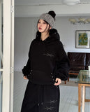 Glint Brushed Studded Hoodie