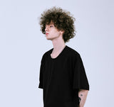 LMMM U NECK HALF-T