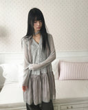 Fidget Two-Button Ribbed Cardigan
