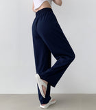 Linen Wide Fit Banding Pants