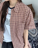 Kabi Seersucker Check Shirt