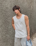 Triple Stud Ribbed Sleeveless Top