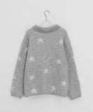 Roche Star Wool Collar Knit Cardigan