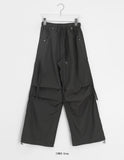 Soluna Parachute String Shirring Wide Banding Pants