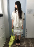 Satchi Short Sleeve Puff Sleeve Blouse