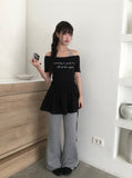 Rogu Frill Layered Mini Wrap Skirt