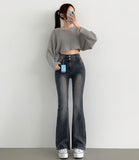 4-Season Washing Span Bootcut Denim Pants
