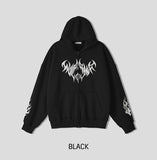 (UNISEX) Flame-Two-Way Hood Zip-Up