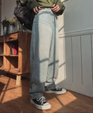 Ripple Semi Baggy Denim Pants