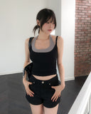 Kine Eyelet Belted Shorts