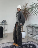 Decan vintage cargo denim pants
