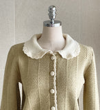 Sopid Frill Collar Knit Cardigan