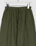 Ronce Stripe Suede Wide Banding Pants