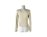 Baol Halter Frill Sleeveless Long Sleeve T-Shirt Set