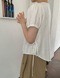 Buell Ribbon Short Sleeve Blouse