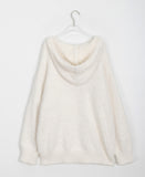 Opti Boucle Knit Hood Zip-up