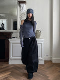Vintz three-pin tuck balloon wide cotton pants